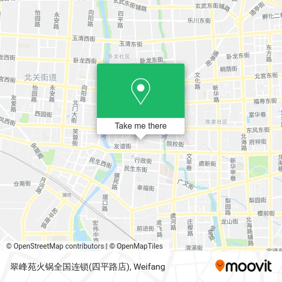 翠峰苑火锅全国连锁(四平路店) map
