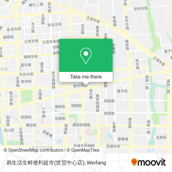 易生活生鲜便利超市(世贸中心店) map