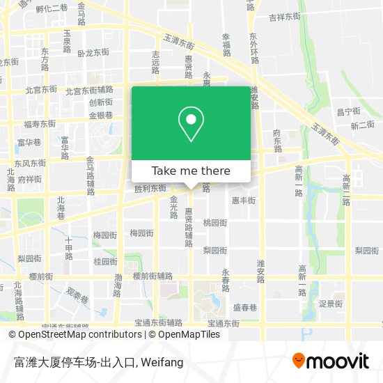 富潍大厦停车场-出入口 map