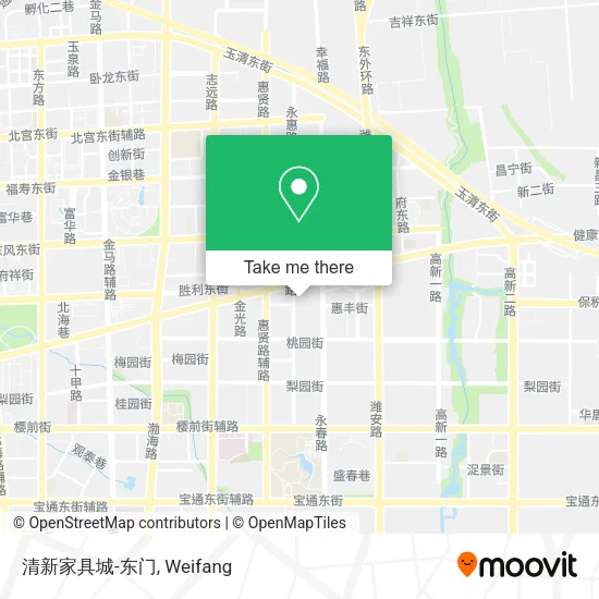 清新家具城-东门 map