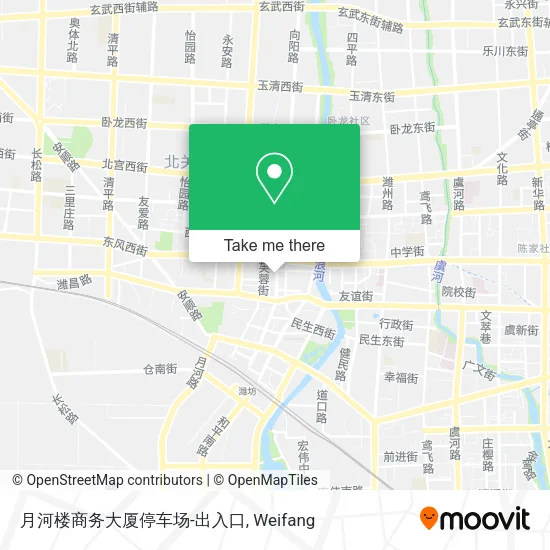 月河楼商务大厦停车场-出入口 map