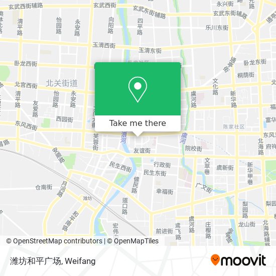 潍坊和平广场 map