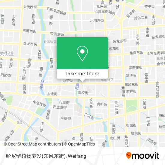 哈尼罕植物养发(东风东街) map