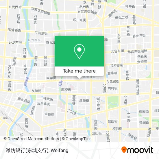 潍坊银行(东城支行) map