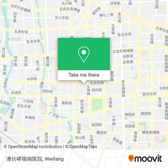 潍坊哮喘病医院 map