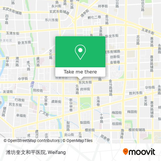 潍坊奎文和平医院 map