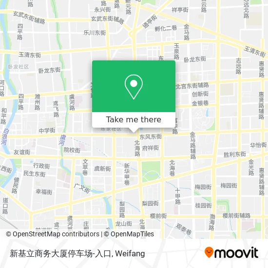 新基立商务大厦停车场-入口 map