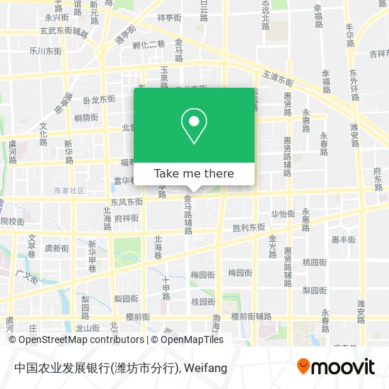 中国农业发展银行(潍坊市分行) map