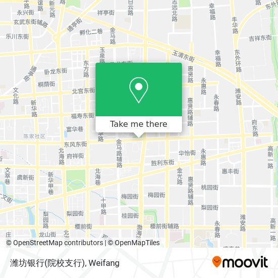 潍坊银行(院校支行) map