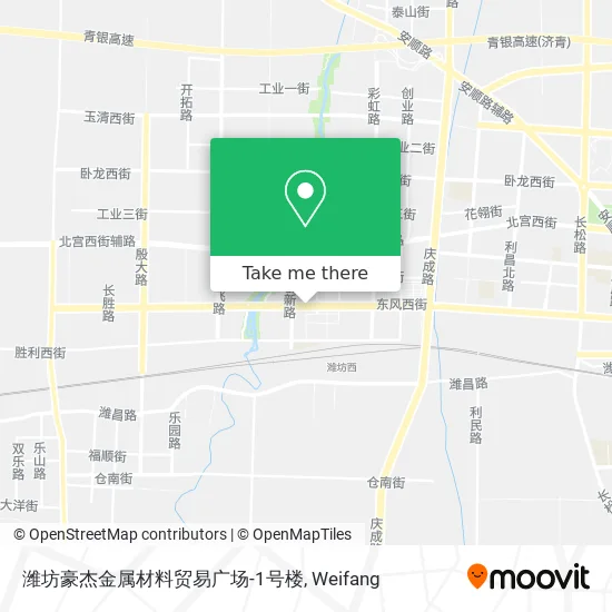 潍坊豪杰金属材料贸易广场-1号楼 map