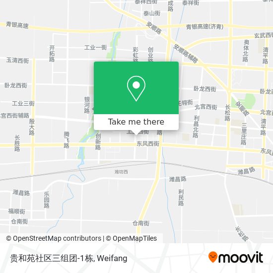 贵和苑社区三组团-1栋 map
