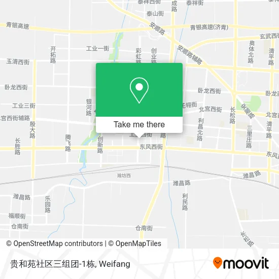 贵和苑社区三组团-1栋 map