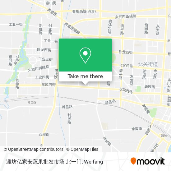 潍坊亿家安蔬果批发市场-北一门 map