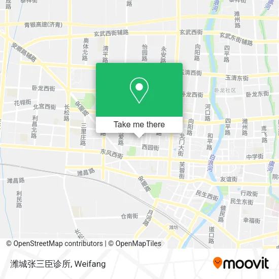 潍城张三臣诊所 map