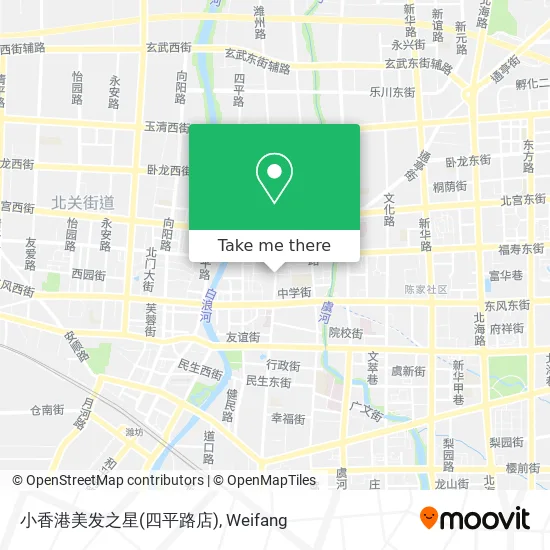 小香港美发之星(四平路店) map
