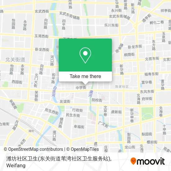 潍坊社区卫生(东关街道苇湾社区卫生服务站) map