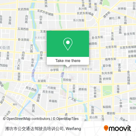 潍坊市公交通达驾驶员培训公司 map