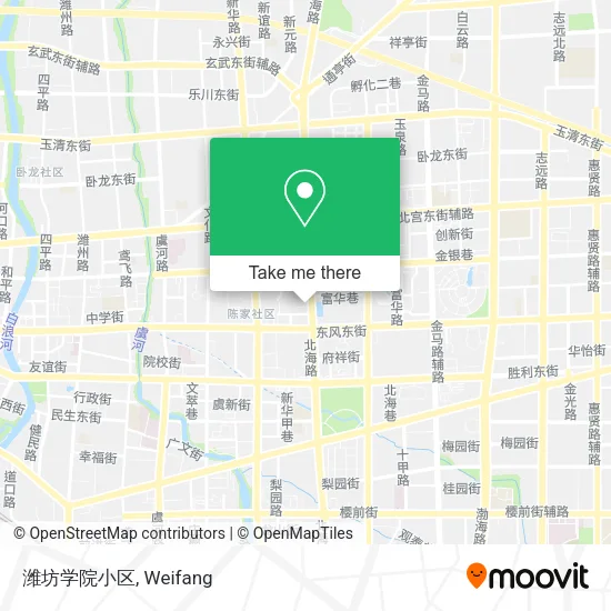 潍坊学院小区 map