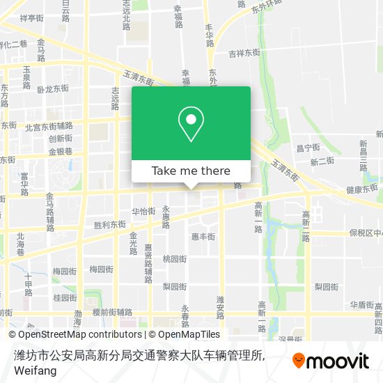 潍坊市公安局高新分局交通警察大队车辆管理所 map