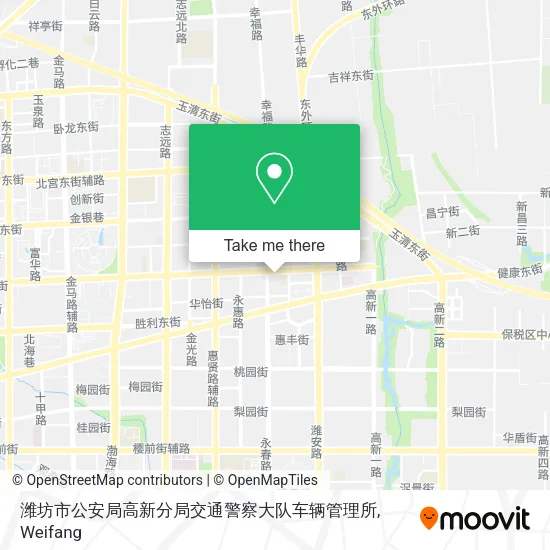 潍坊市公安局高新分局交通警察大队车辆管理所 map