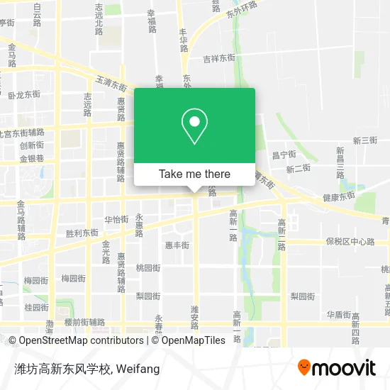 潍坊高新东风学校 map