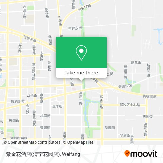 紫金花酒店(清宁花园店) map