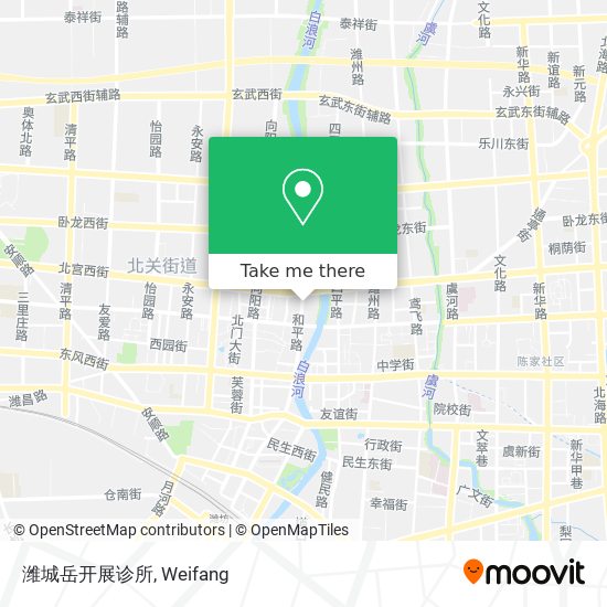 潍城岳开展诊所 map