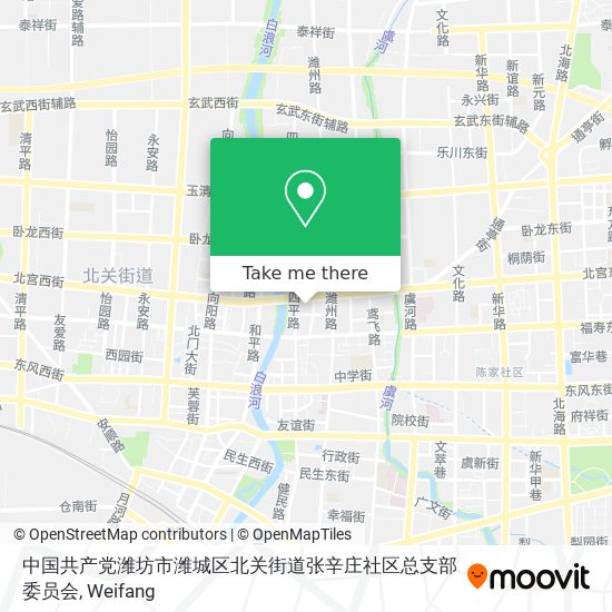 中国共产党潍坊市潍城区北关街道张辛庄社区总支部委员会 map