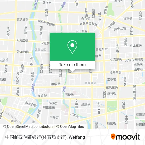 中国邮政储蓄银行(体育场支行) map