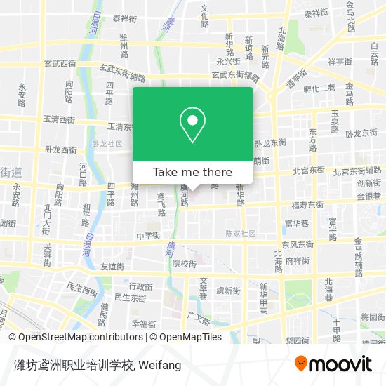 潍坊鸢洲职业培训学校 map
