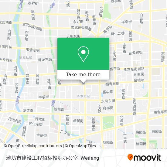 潍坊市建设工程招标投标办公室 map