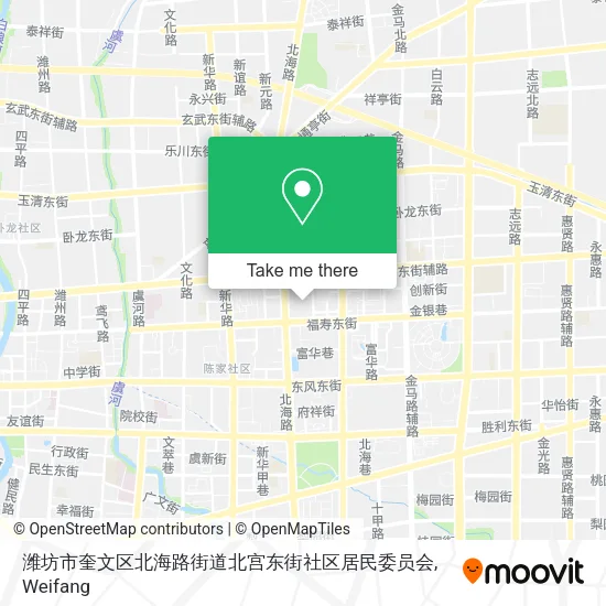 潍坊市奎文区北海路街道北宫东街社区居民委员会 map