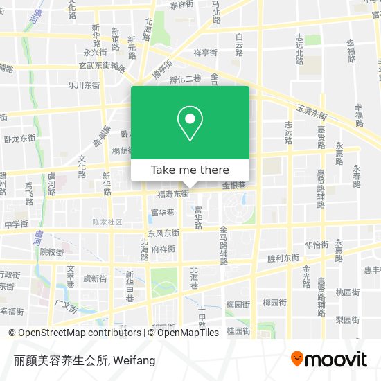 丽颜美容养生会所 map