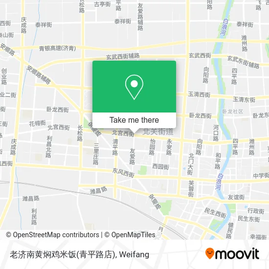 老济南黄焖鸡米饭(青平路店) map