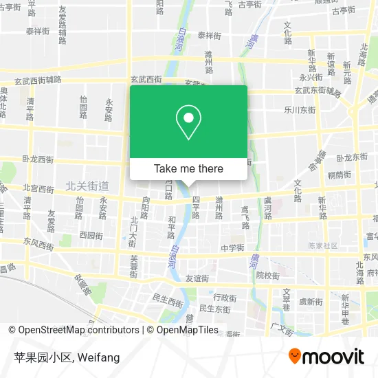 苹果园小区 map