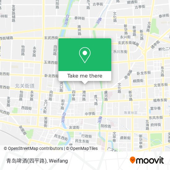 青岛啤酒(四平路) map