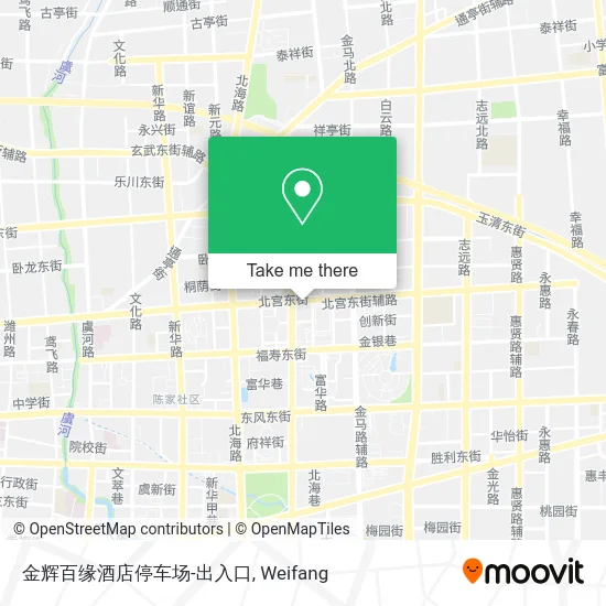 金辉百缘酒店停车场-出入口 map