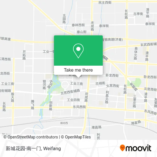 新城花园-南一门 map