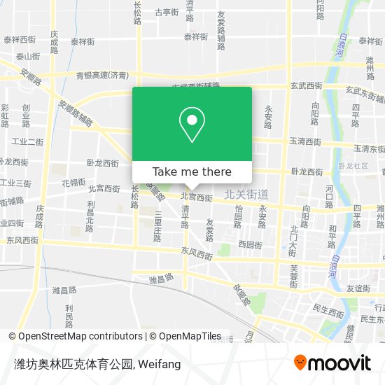 潍坊奥林匹克体育公园 map