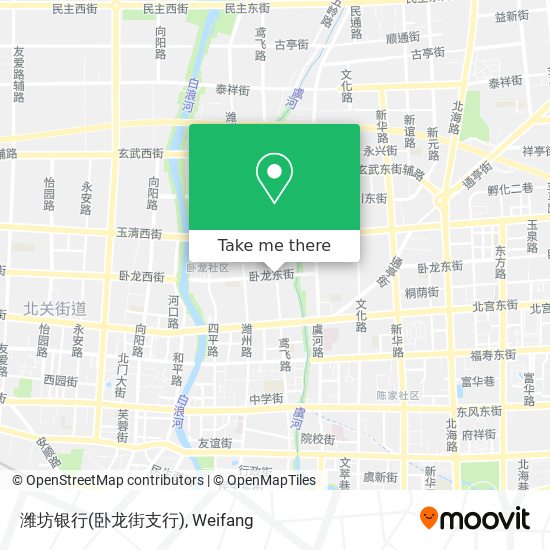 潍坊银行(卧龙街支行) map