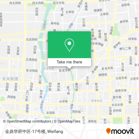 金鼎华府中区-17号楼 map
