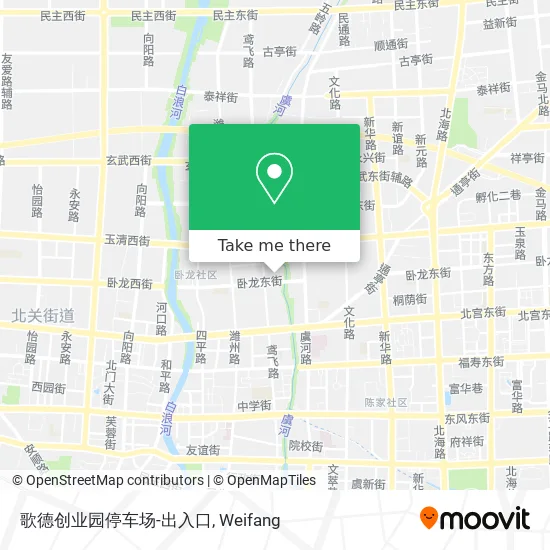 歌德创业园停车场-出入口 map