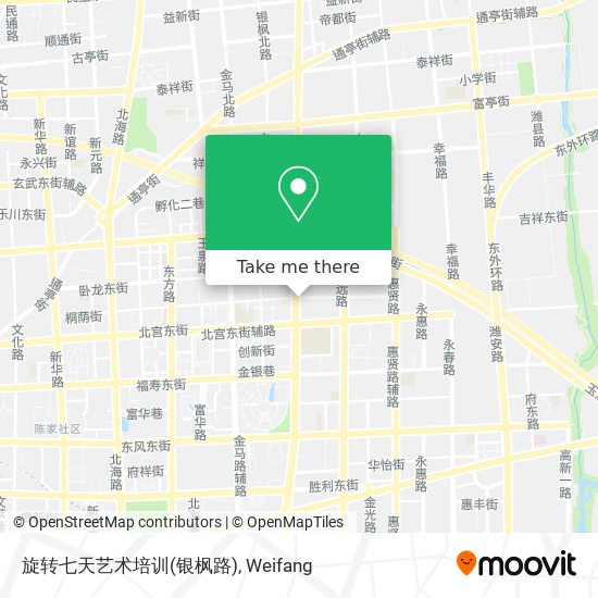 旋转七天艺术培训(银枫路) map