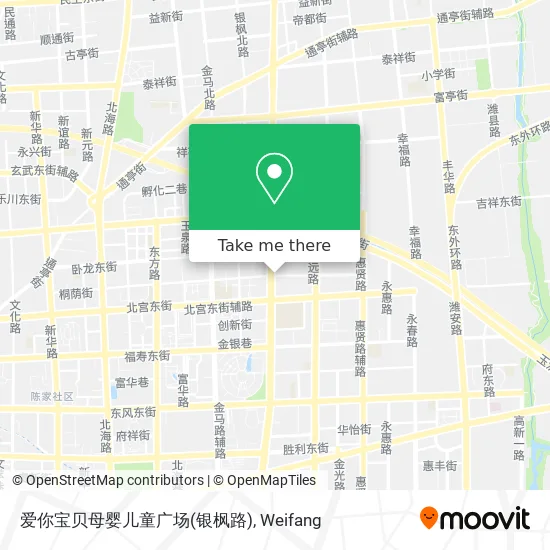 爱你宝贝母婴儿童广场(银枫路) map