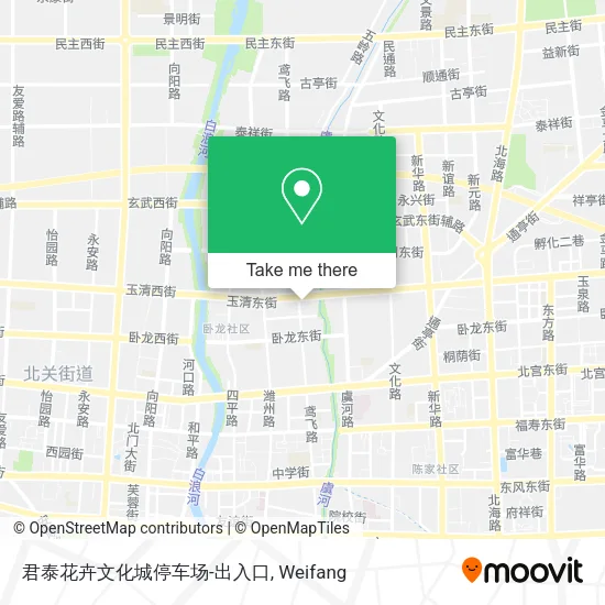 君泰花卉文化城停车场-出入口 map