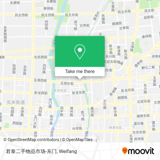 君泰二手物品市场-东门 map