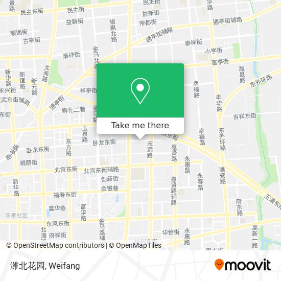 潍北花园 map