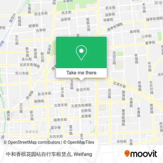 中和香槟花园站自行车租赁点 map