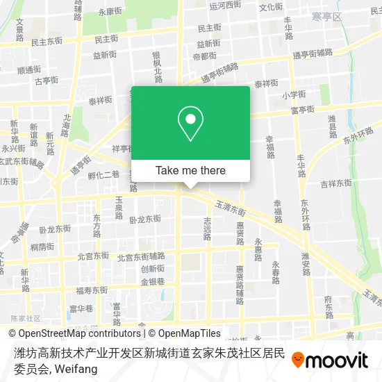 潍坊高新技术产业开发区新城街道玄家朱茂社区居民委员会 map