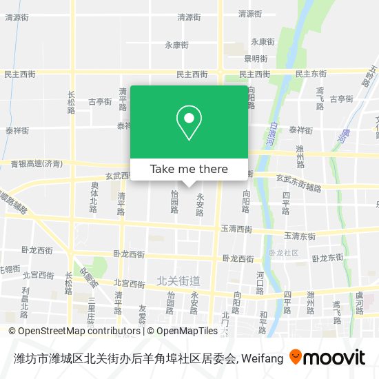 潍坊市潍城区北关街办后羊角埠社区居委会 map
